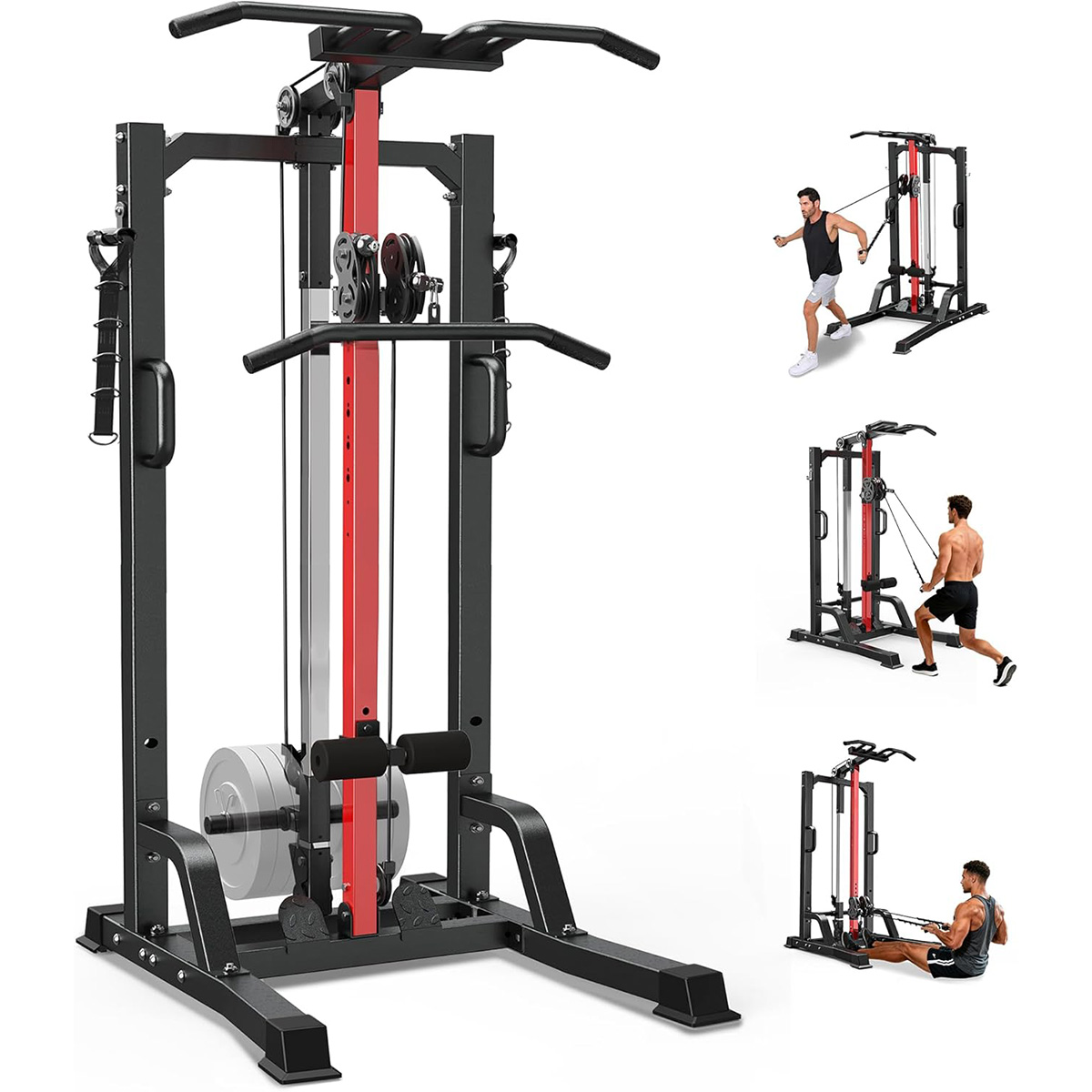Home Gym Leg Machine - Pooboo Home Gym Machine - High/Low