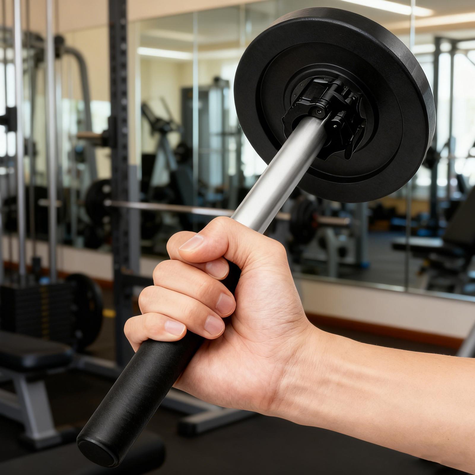 Home Gym Daily Routine - Dumbbell Bar Wrist Bar Exerciser Gear