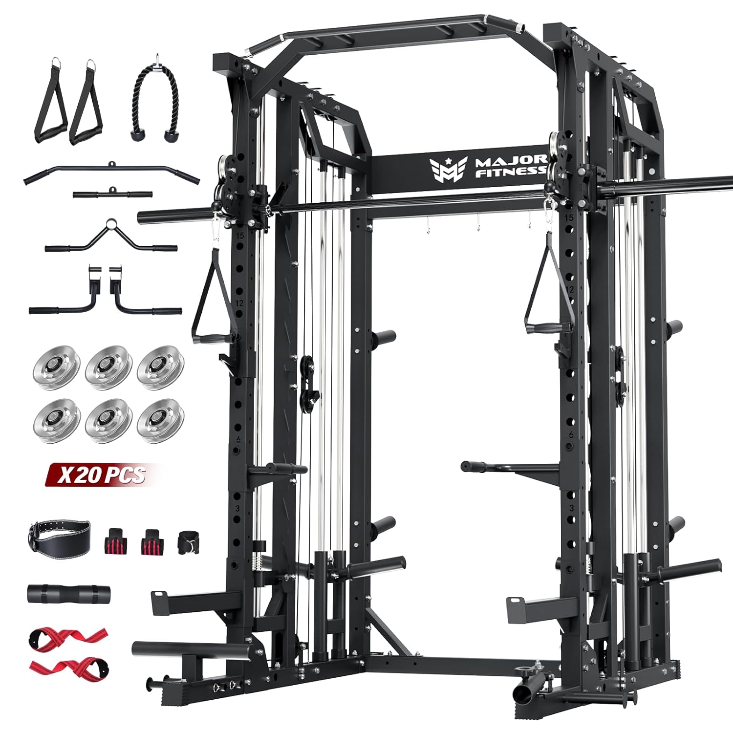 Home Gym Rack With Cables - Smith Machine Home Gym Squat Rack