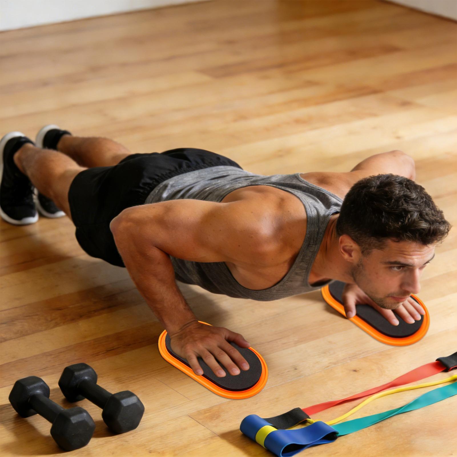 Home Gym Daily Routine - Workout Sliders Oval Shape Workout Sliding