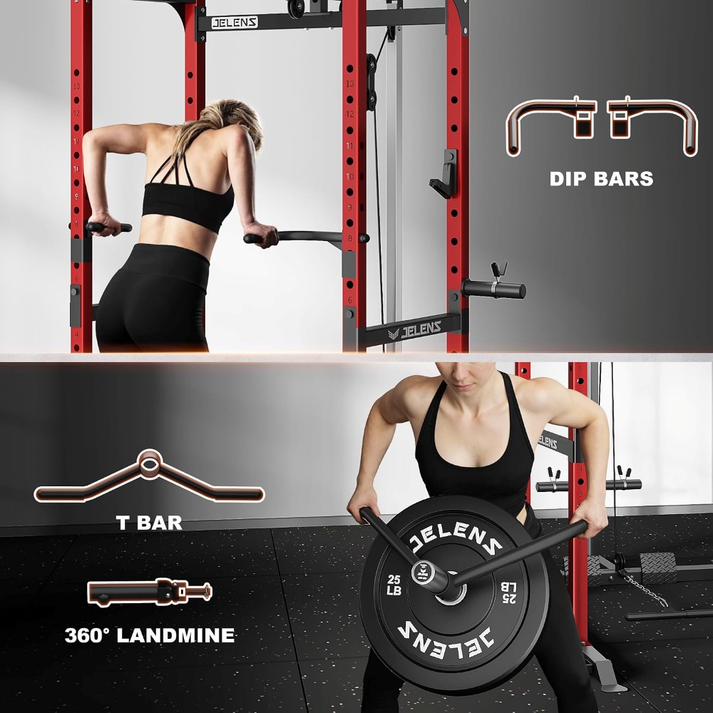 2000LBS Multi Function Squat P - огляд і ціна Home Gym Rack With Cables