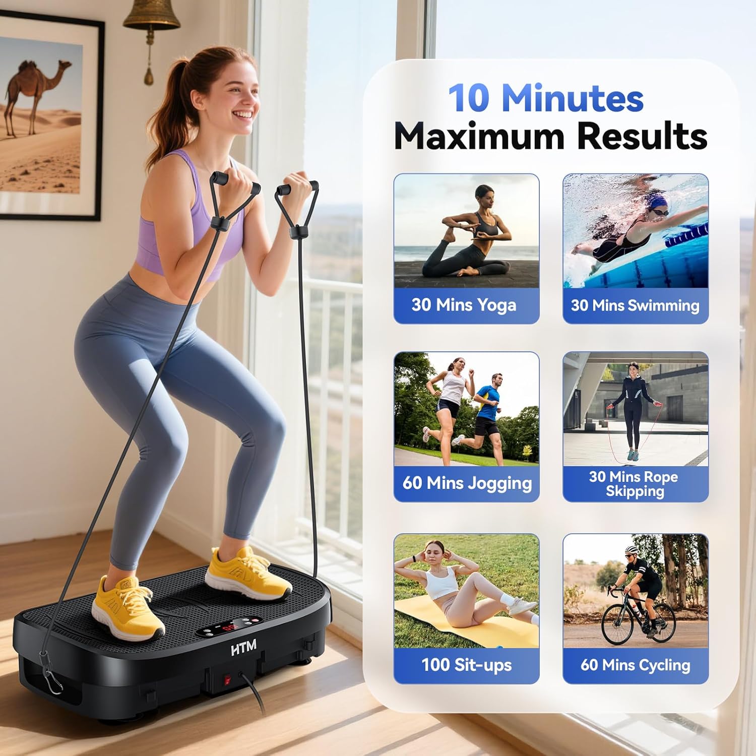 Vibration Plate Fat Burning Fi - огляд і ціна Home Gym Garden