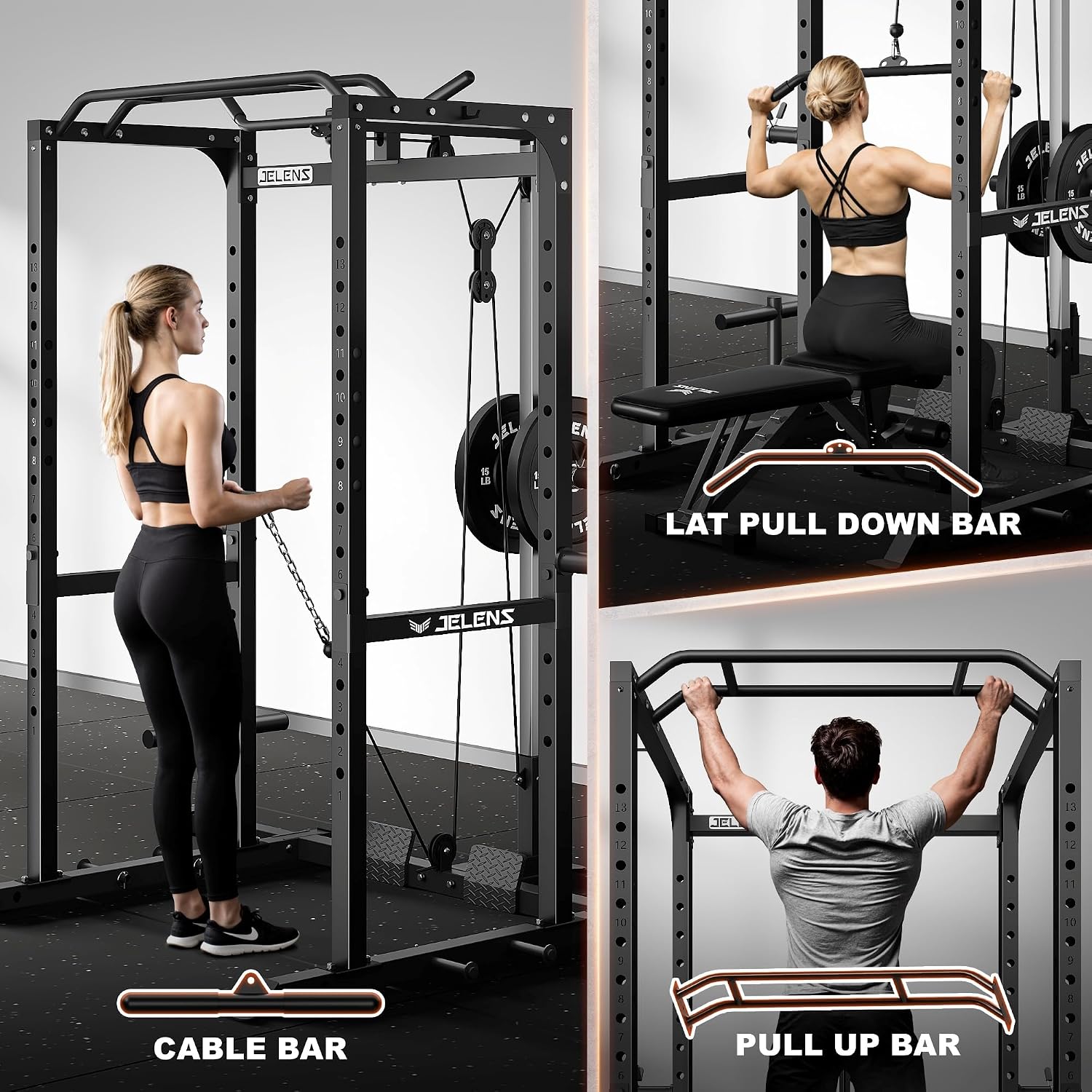 Multi-Function Power Rack with - огляд і ціна Home Gym Rack With Cables