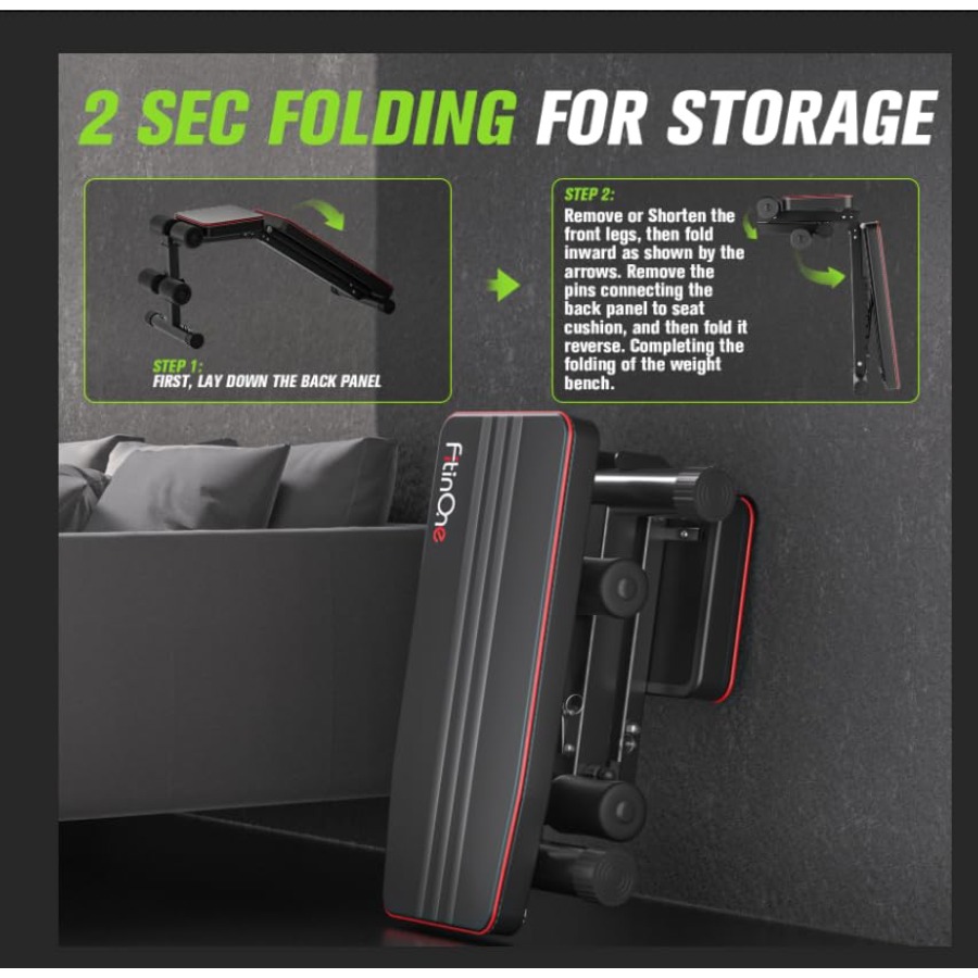 Adjustable Folding Weight Benc - огляд і ціна Home Gym Weight Bench