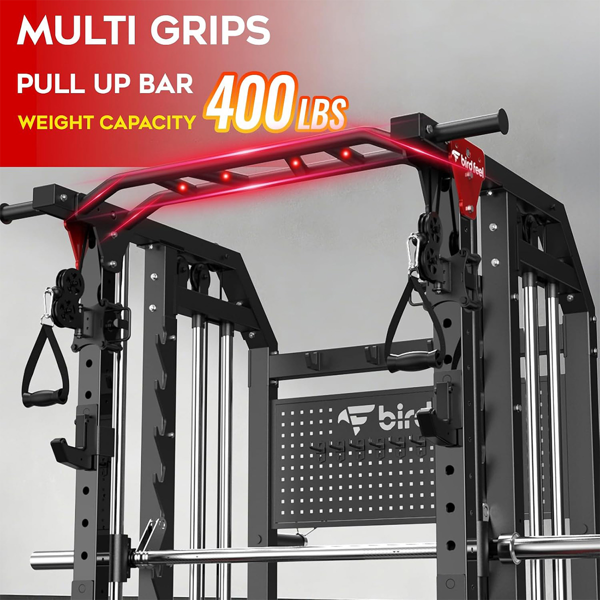 Pooboo Power Cage Multi-Functi - огляд і ціна Home Gym Rack With Cables