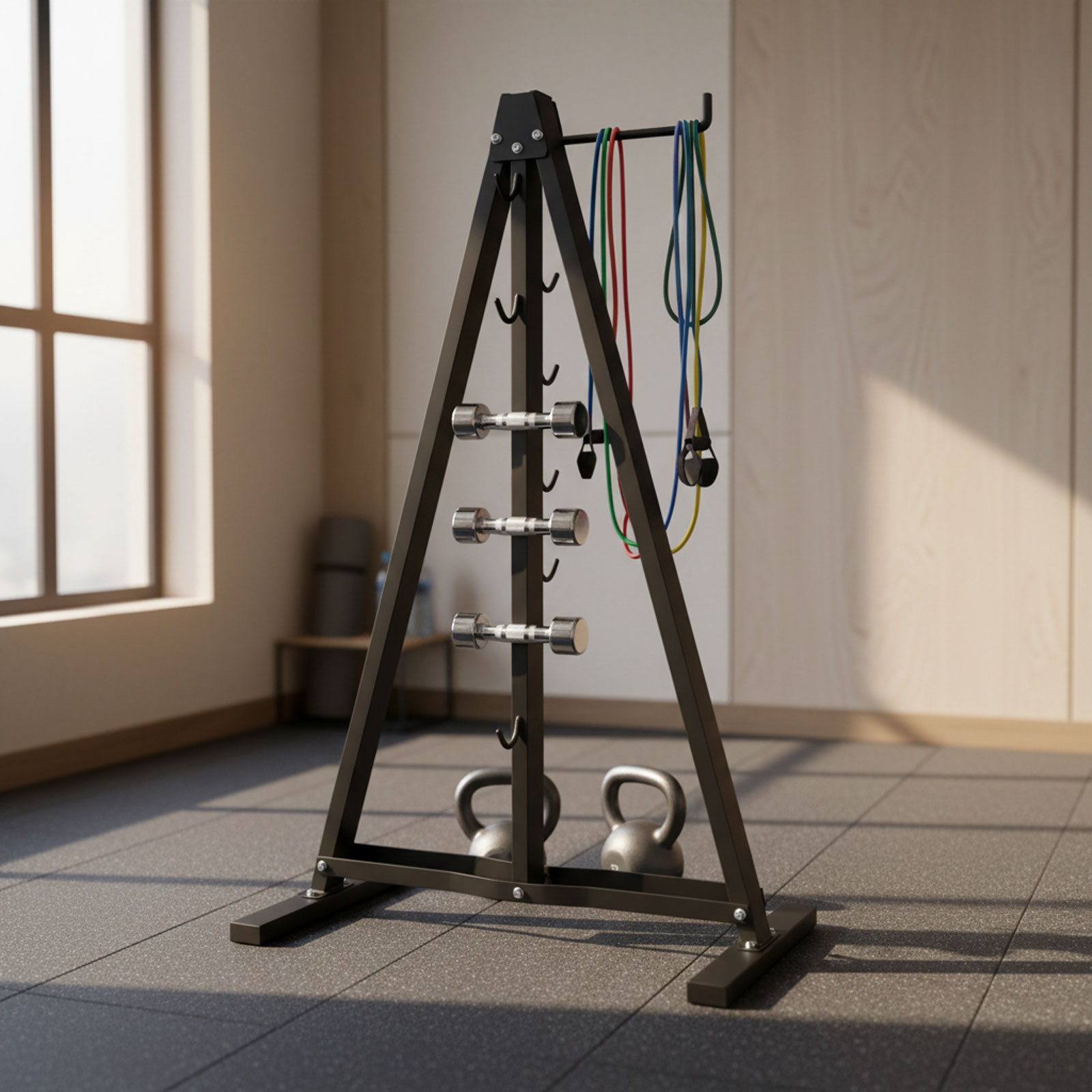 Lat Pull Down Bar Organizer wi - огляд і ціна Home Gym Rack With Cables