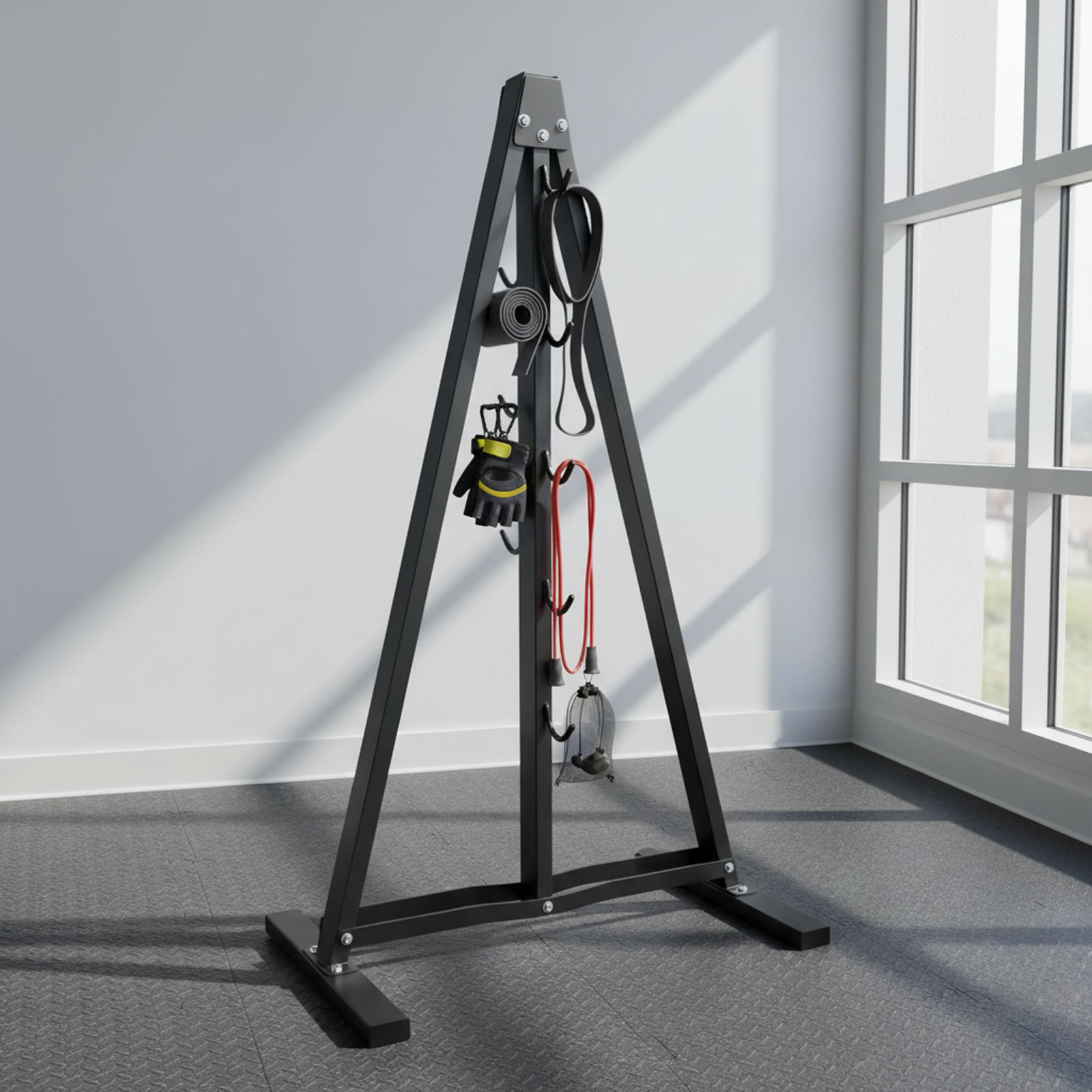 Lat Pull Down Bar Organizer wi - огляд і ціна Home Gym Rack With Cables