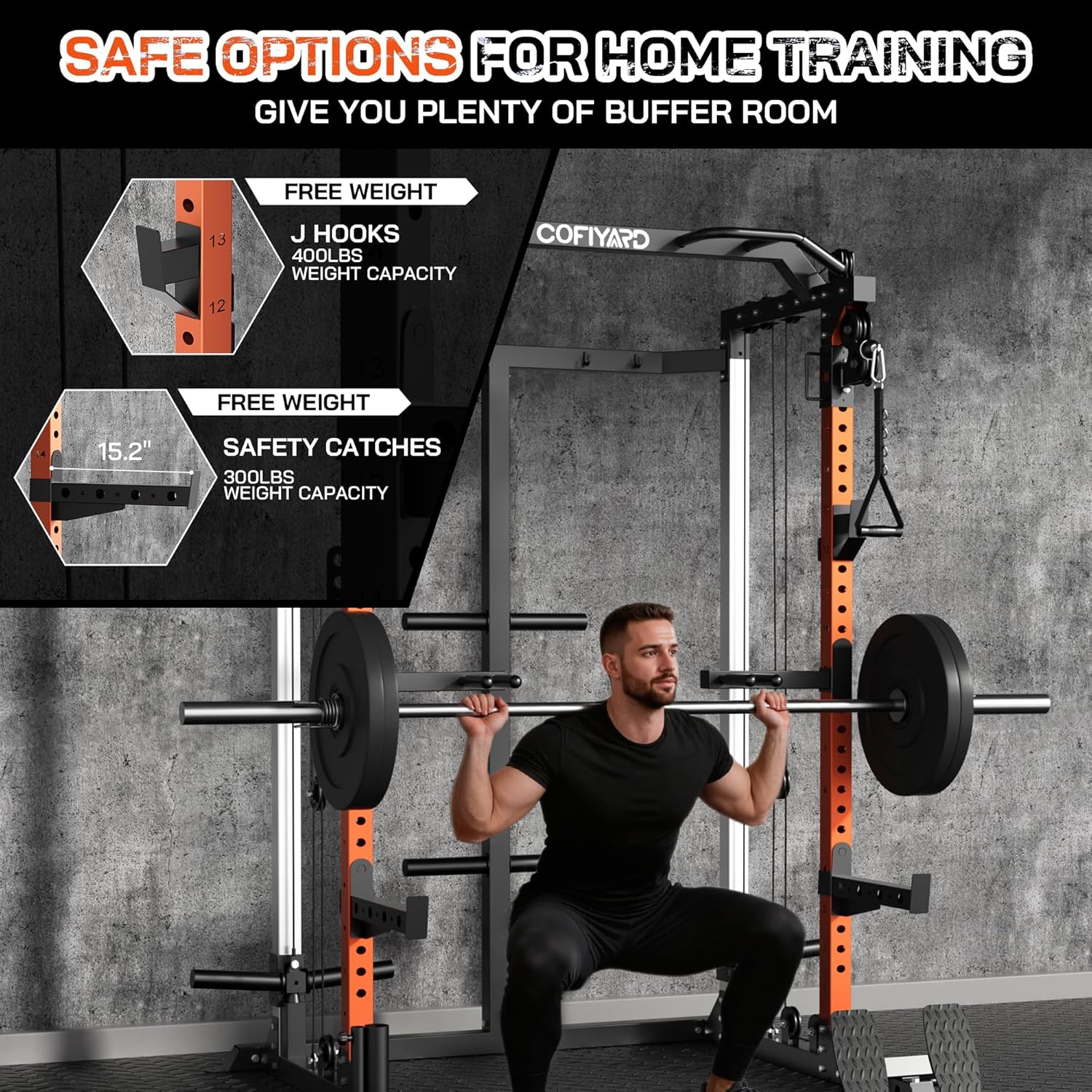 Power Cage, Power Rack with Du - огляд і ціна Home Gym Rack With Cables
