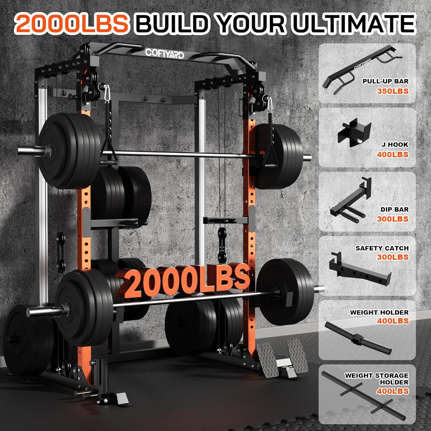 Power Cage, Power Rack with Du - огляд і ціна Home Gym Rack With Cables