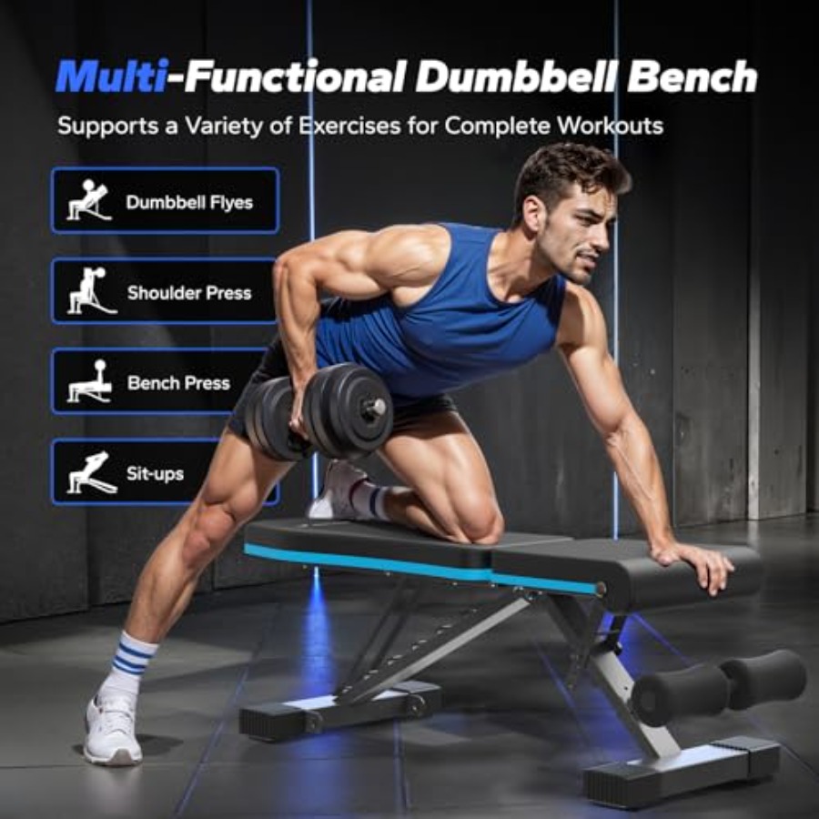 Foldable Weight Bench for Home - огляд і ціна Home Gym Weight Bench