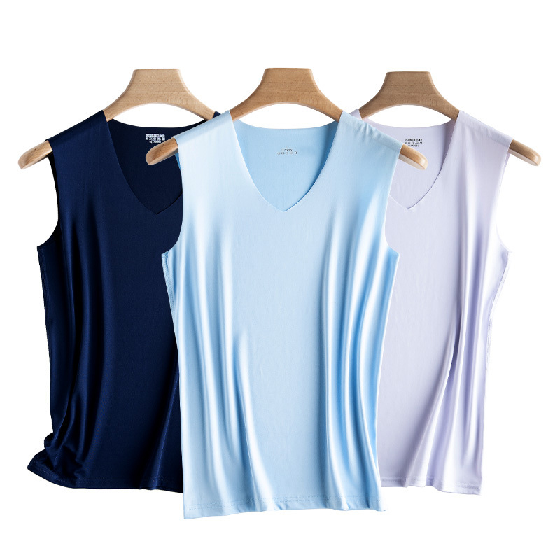 Silk Tank Tops Seamless Mens V - огляд і ціна Home Gym China