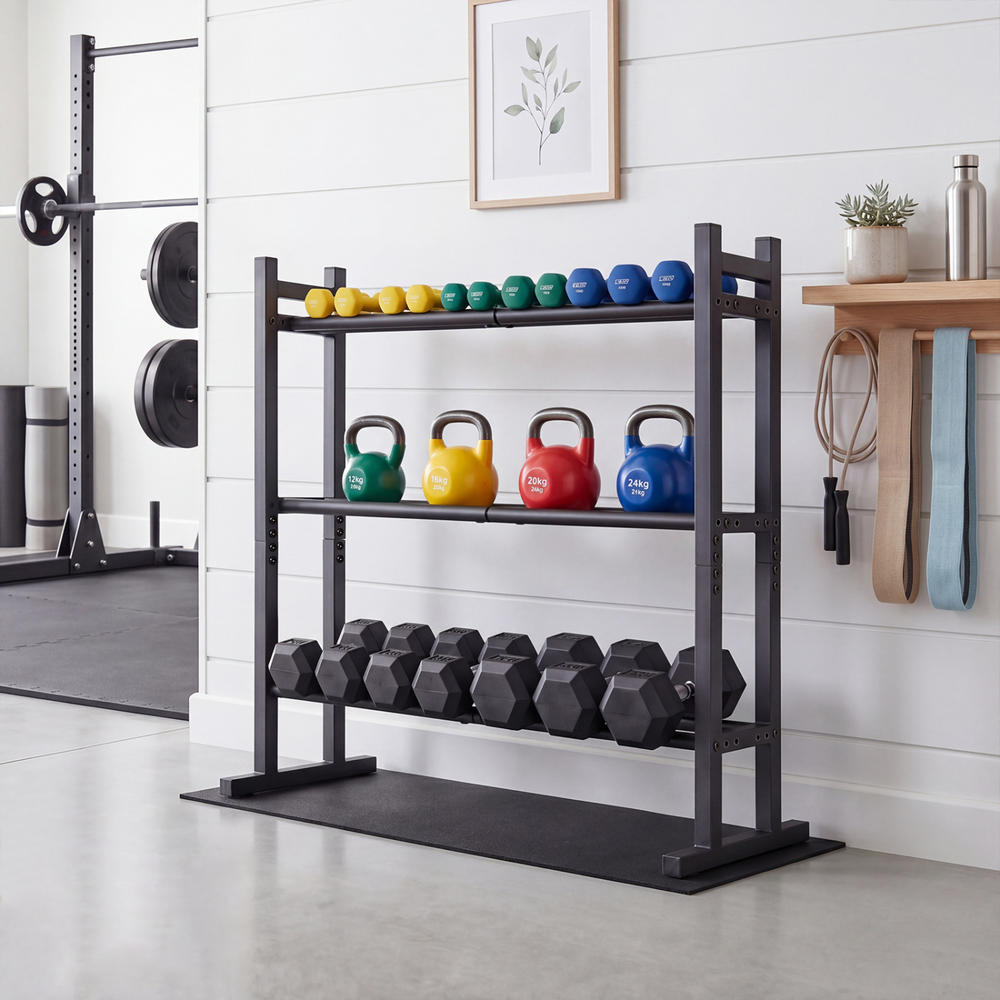 Heavy Duty 3-Tier Dumbbell Rac - огляд і ціна Home Gym Gym