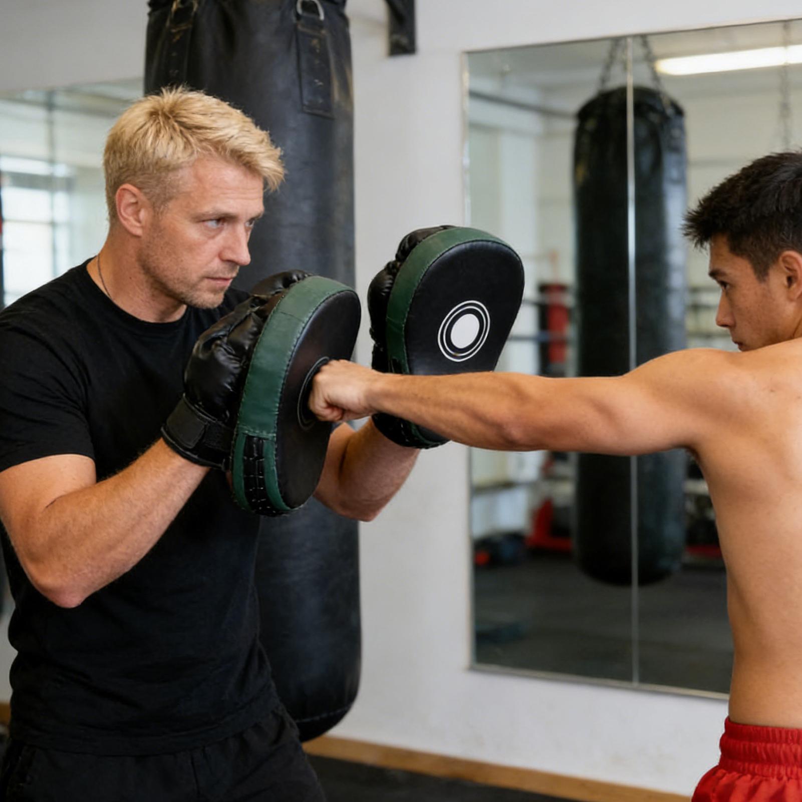 Boxing Pads Mitts PU Leather E - огляд і ціна Home Gym Daily Routine