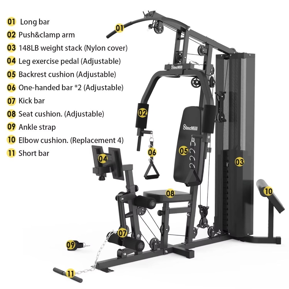 148LB Multifunctional Home Gym - огляд і ціна Home Gym Nala
