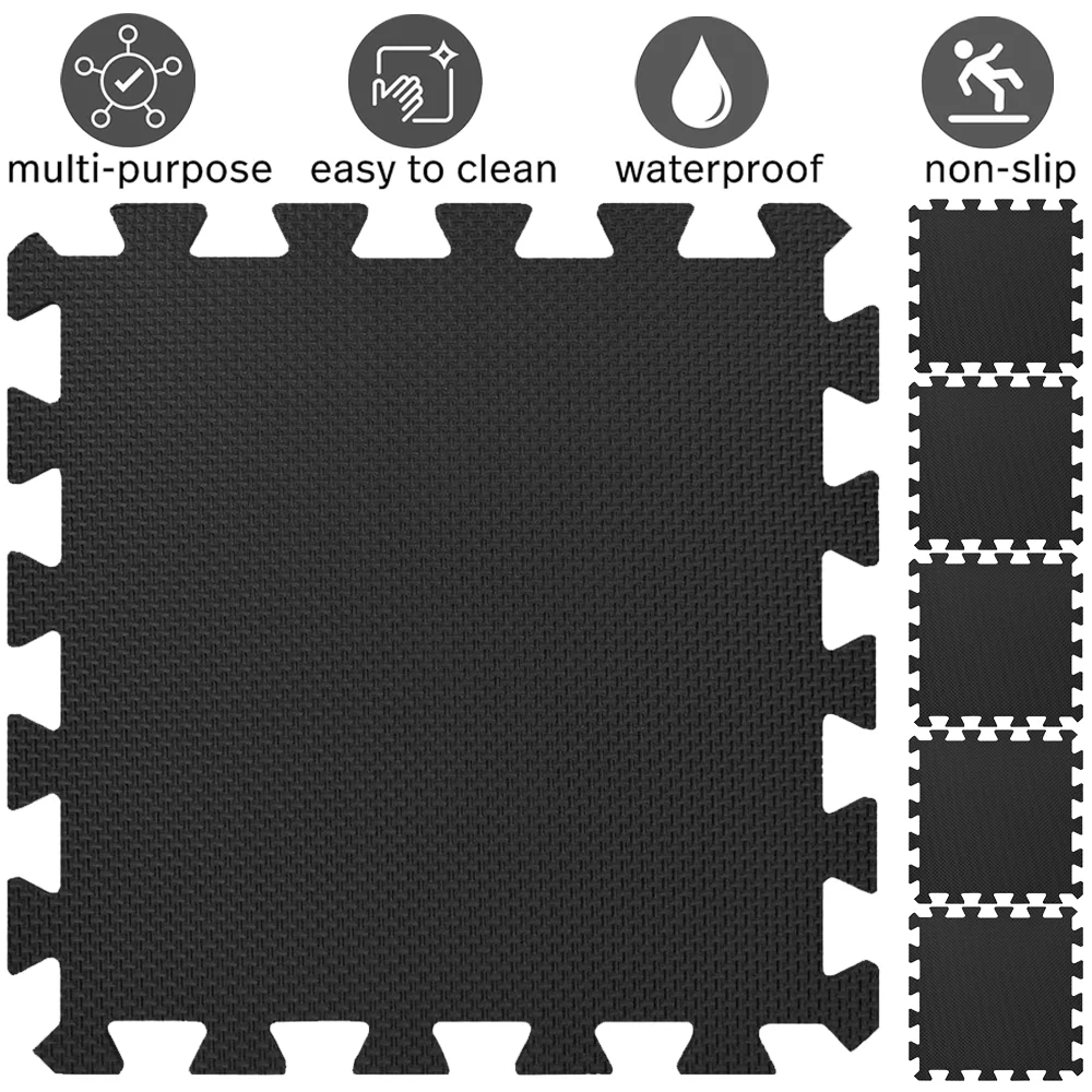 8/16 Pcs Gym Mat Cross-pattern - огляд і ціна Home Gym Garage