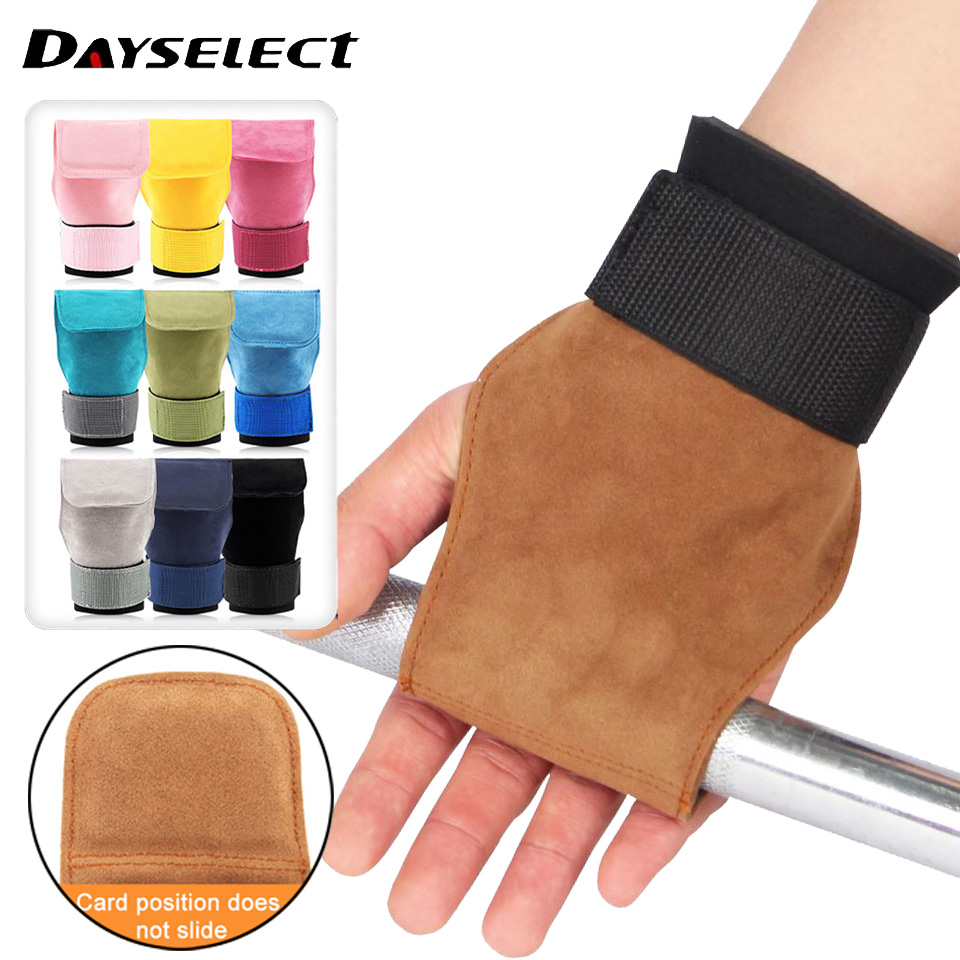 1Pcs Cowhide Gym Gloves Anti-S - огляд і ціна Lifting Straps Wrist