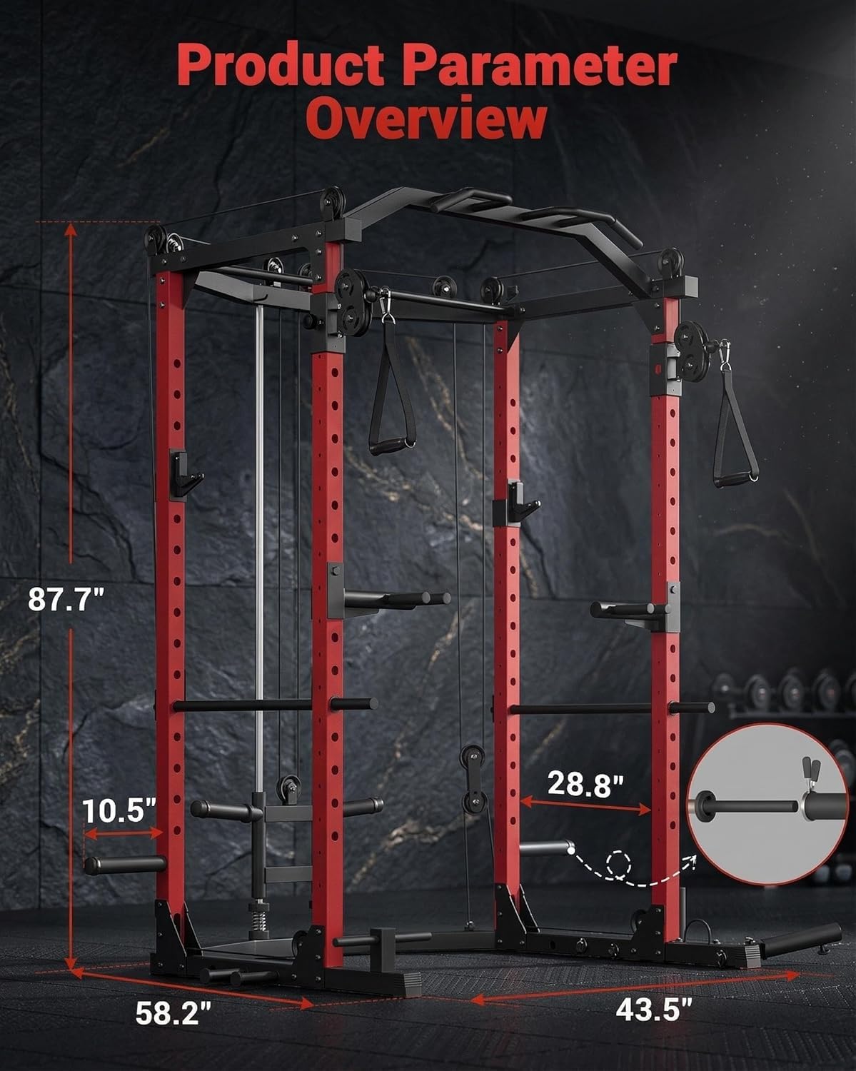 Power Cage, Multi-Functional P - огляд і ціна Home Gym Rack With Cables