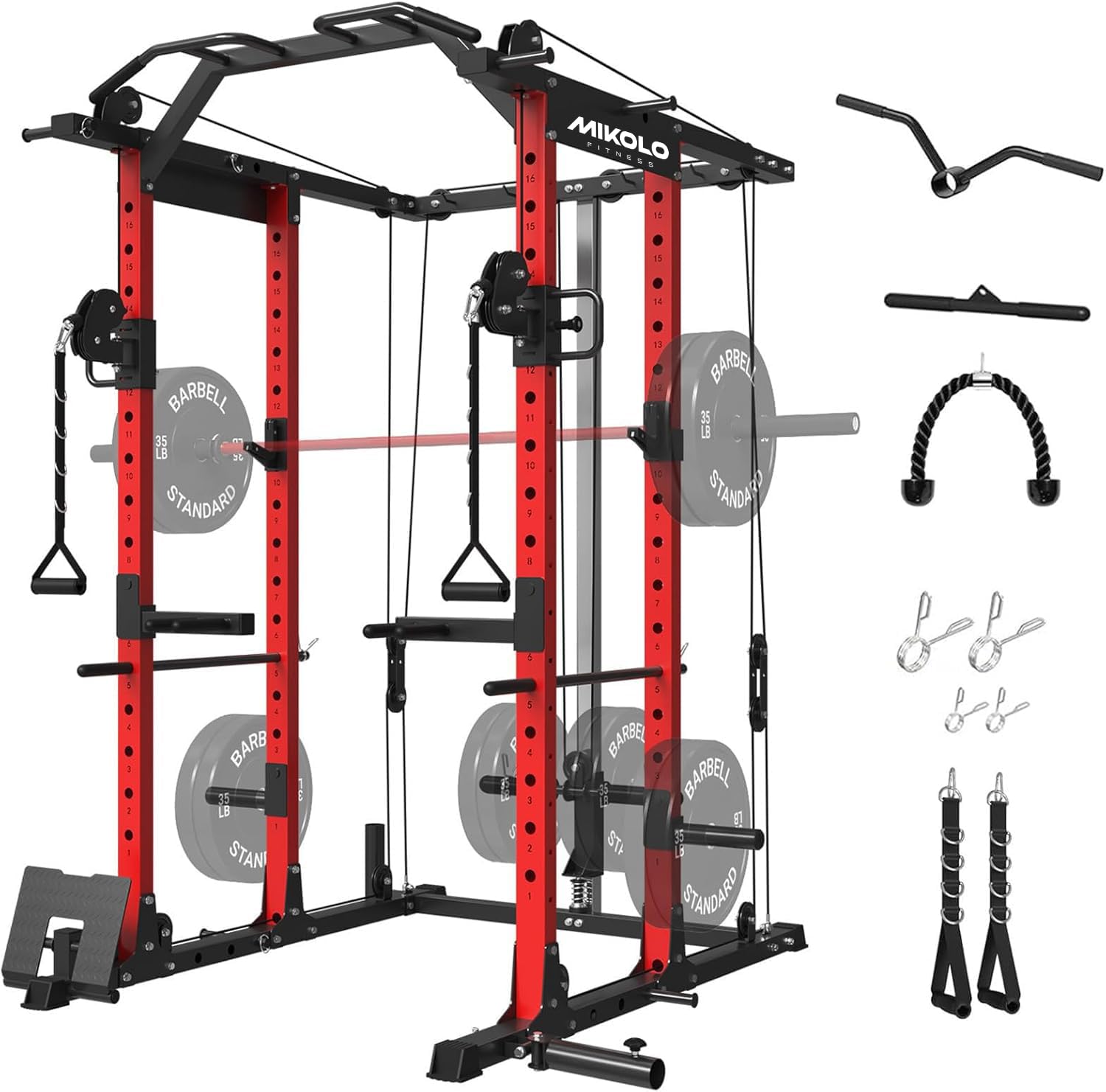 Power Cage with Cable Crossove - огляд і ціна Home Gym Rack With Cables