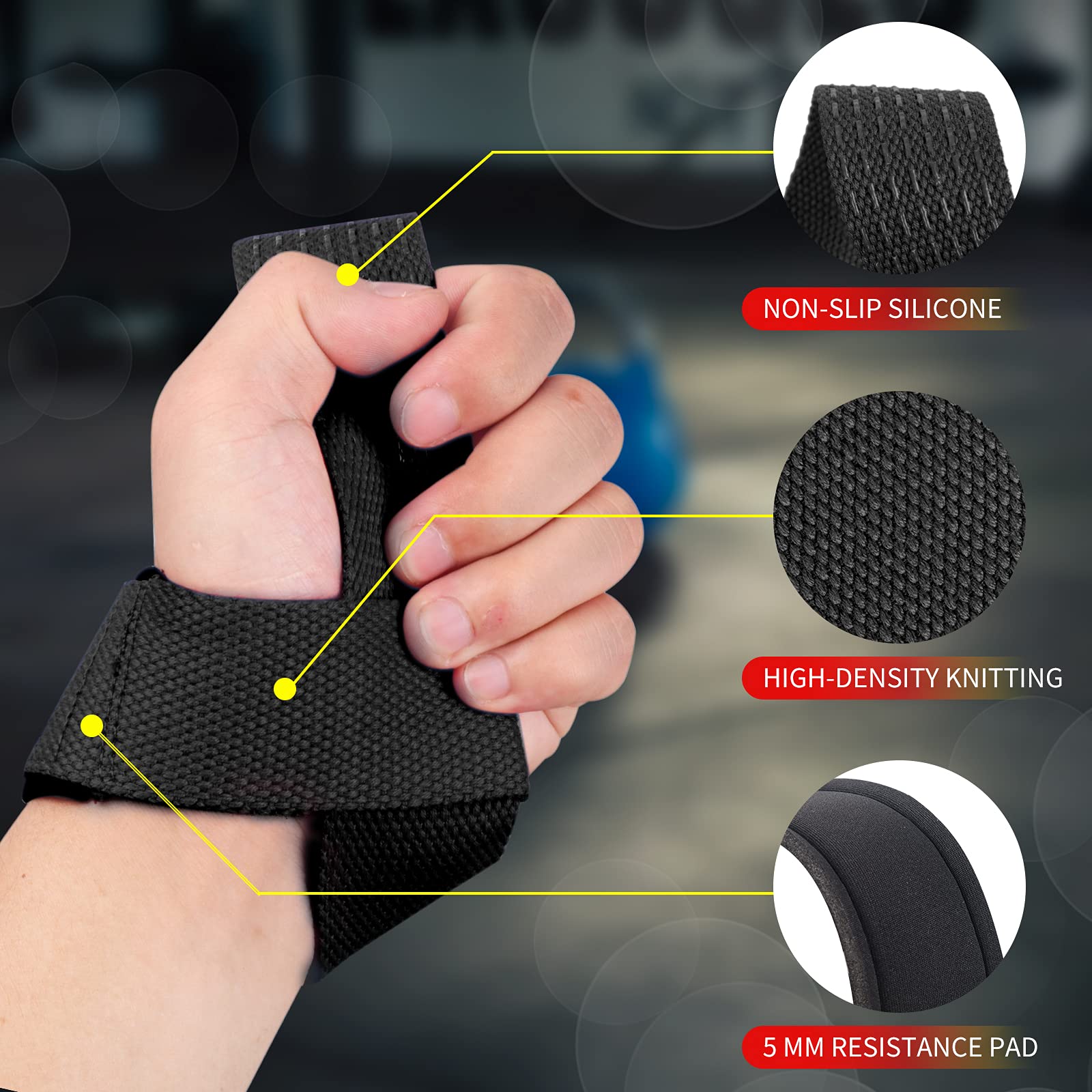 2Pcs Gym Lifting Straps Fitnes - огляд і ціна Lifting Straps Wrist