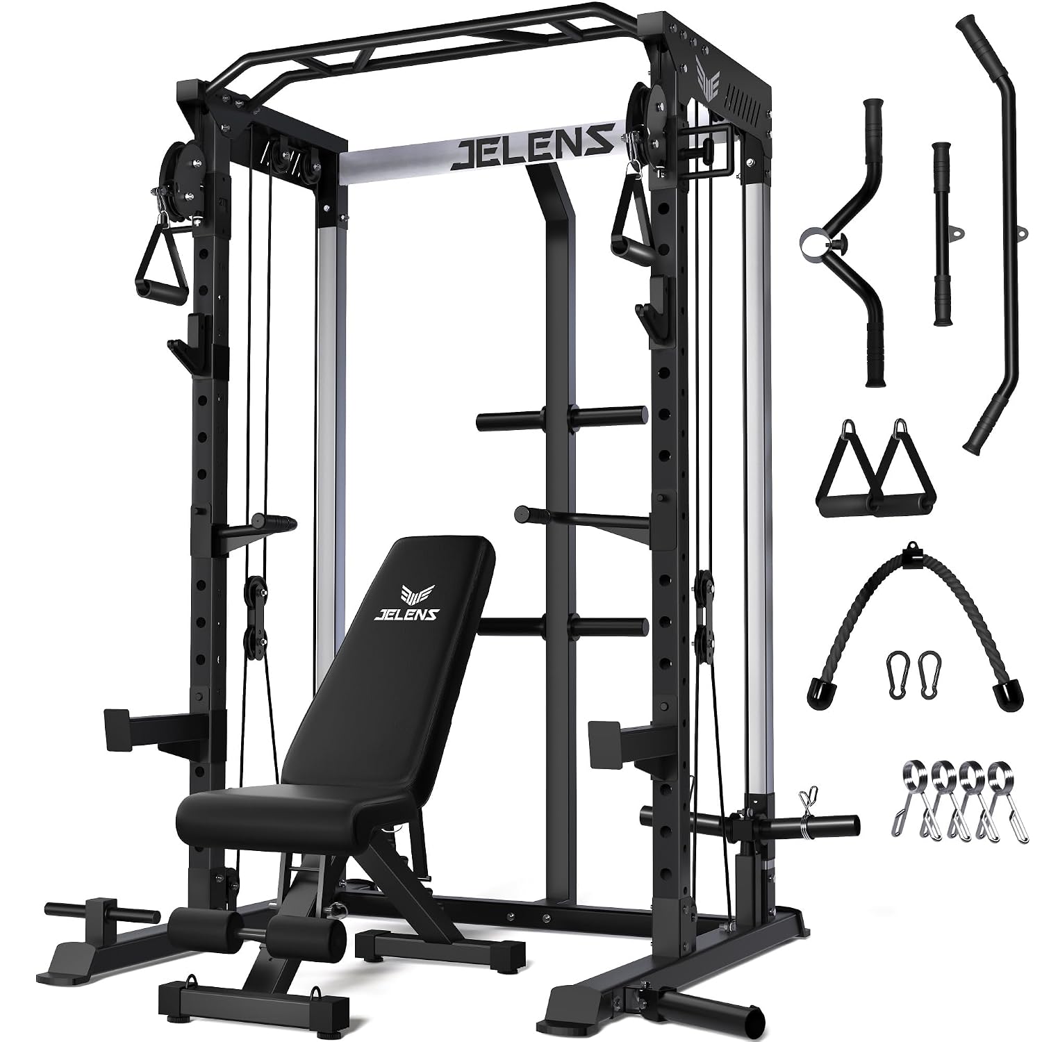 2000LBS Multi-Function Power C - огляд і ціна Home Gym Rack With Cables