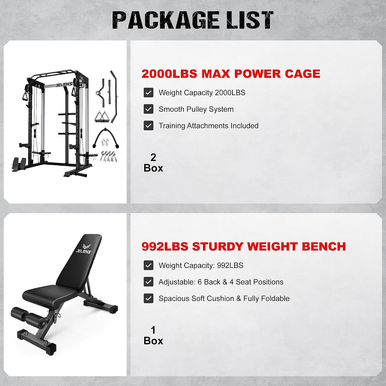 2000LBS Multi-Function Power C - огляд і ціна Home Gym Rack With Cables