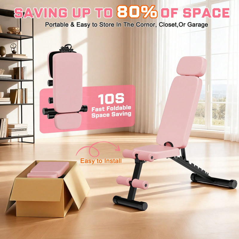 9 Position Adjustable Weight B - огляд і ціна Home Gym Foldable