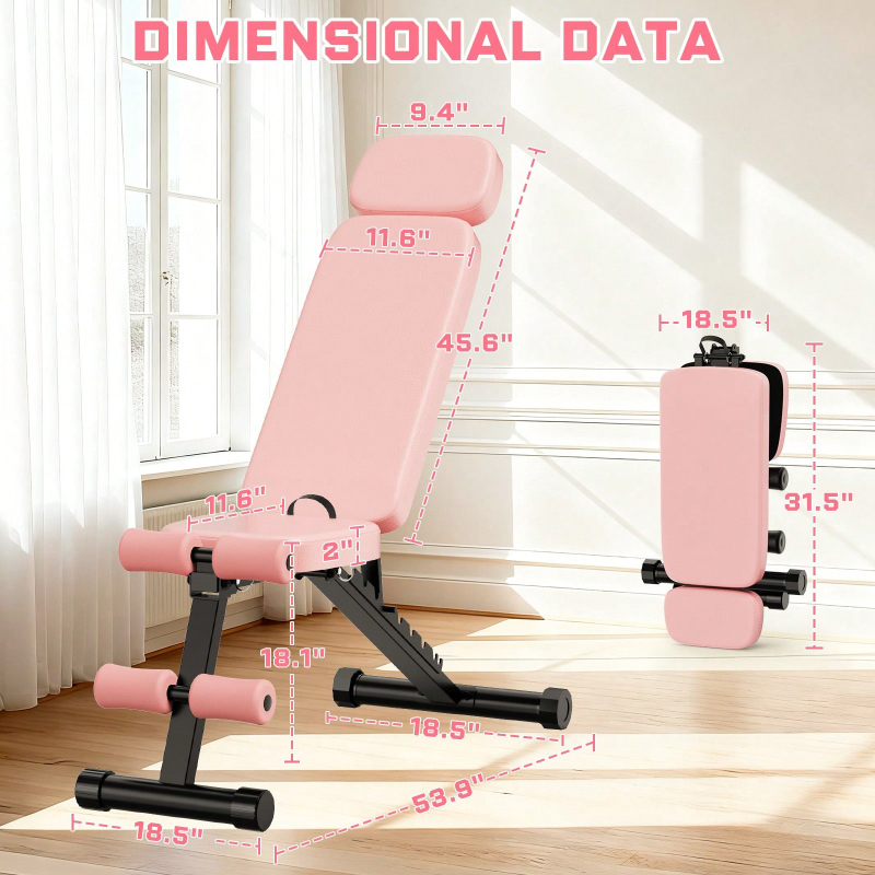 9 Position Adjustable Weight B - огляд і ціна Home Gym Foldable